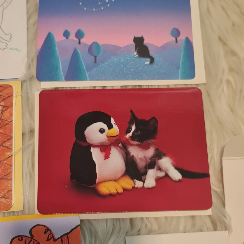Vintage Greeting Cards - Cat Themed by Hallmark